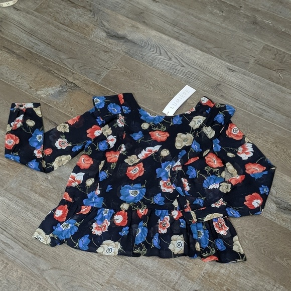 NWT ~ LUMIERE Peplum Hem Flowy Top - Picture 4 of 8